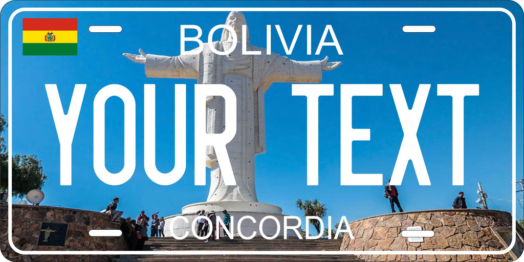 Bolivia Concorida City CSA License Plate Custom Novelty Car Bike Motorcycle