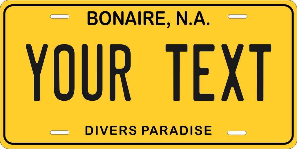 Bonaire 2000 CARI License Plate Custom Novelty Car Bike Motorcycle