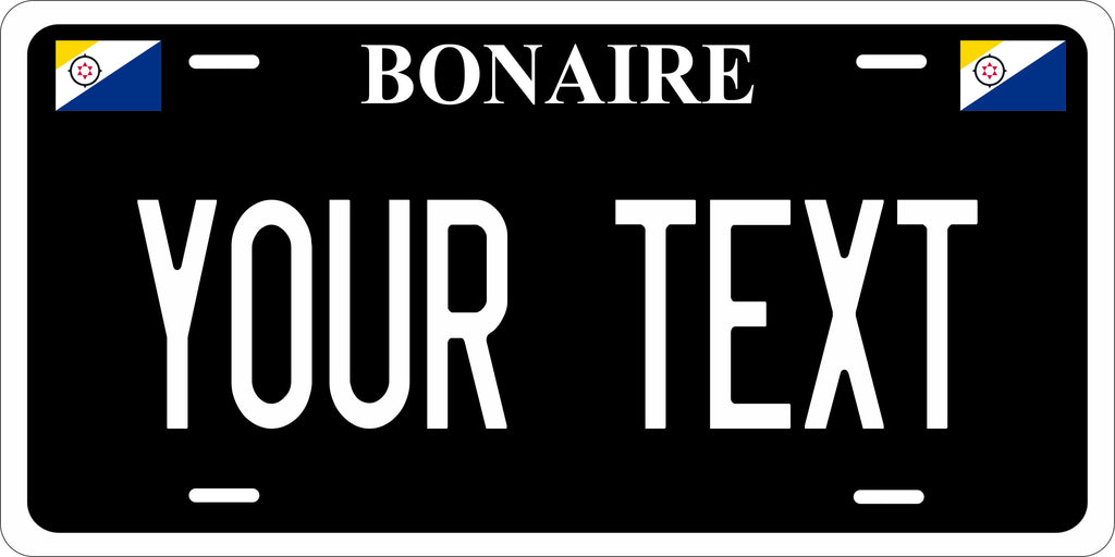 Bonaire Black CARI License Plate Custom Novelty Car Bike Motorcycle