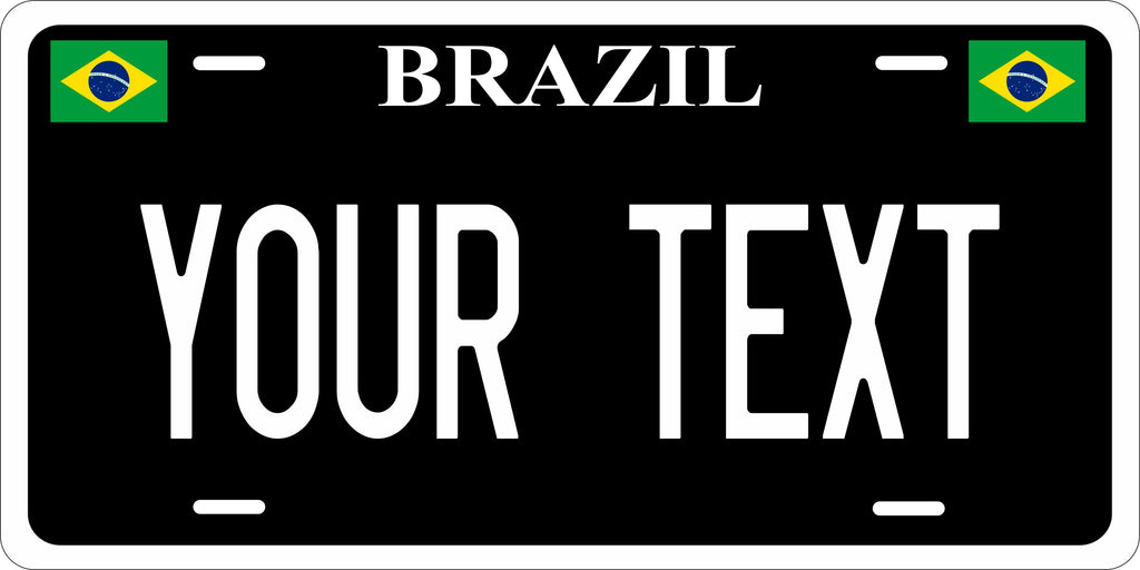 Brazil Black CSA License Plate Custom Novelty Car Bike Motorcycle