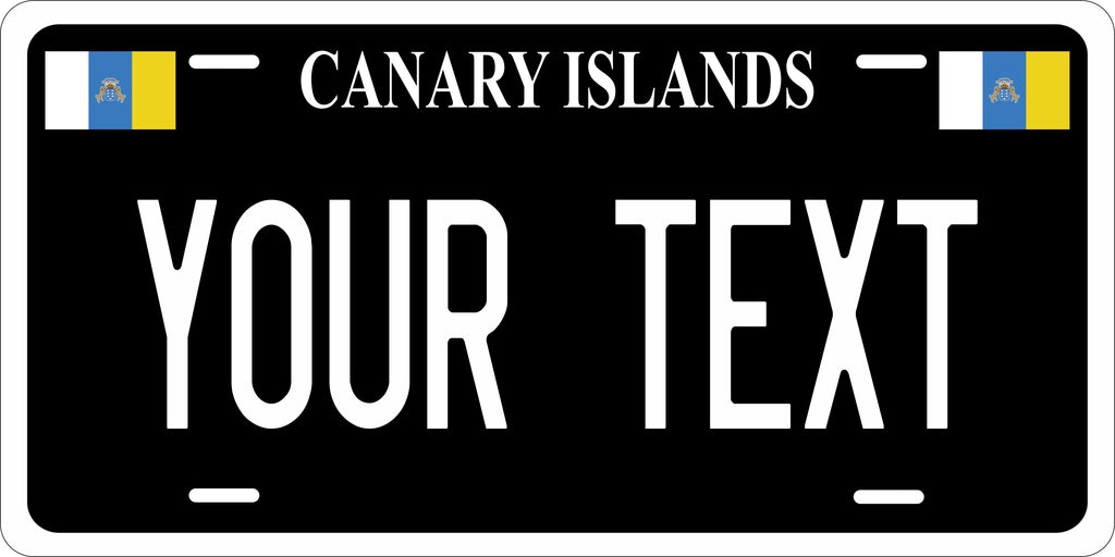Canary Islands Black CARI License Plate Custom Novelty Car Bike Motorcycle