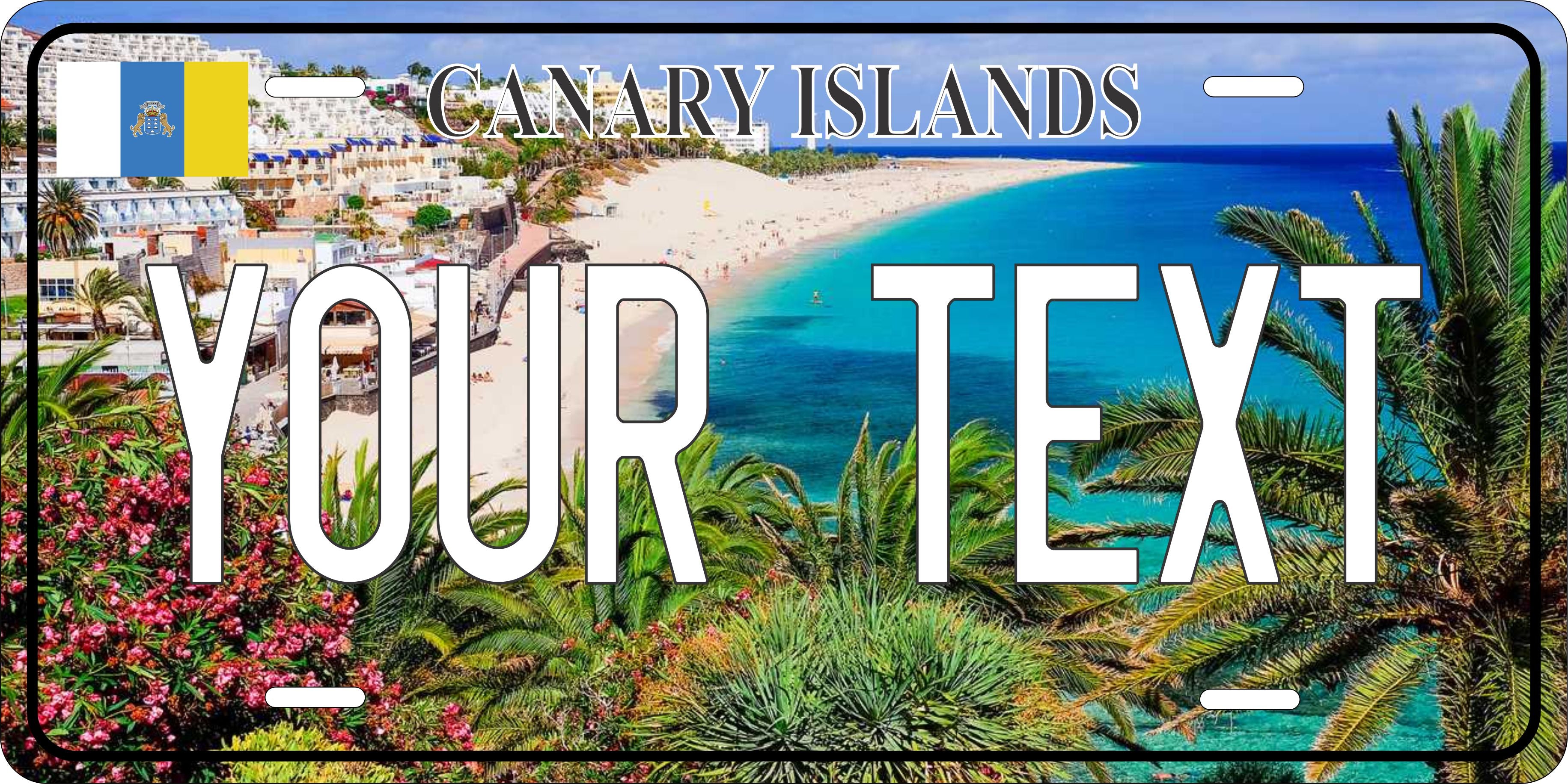 Canary Islands Scenic CARI License Plate Custom Novelty Car Bike Motorcycle