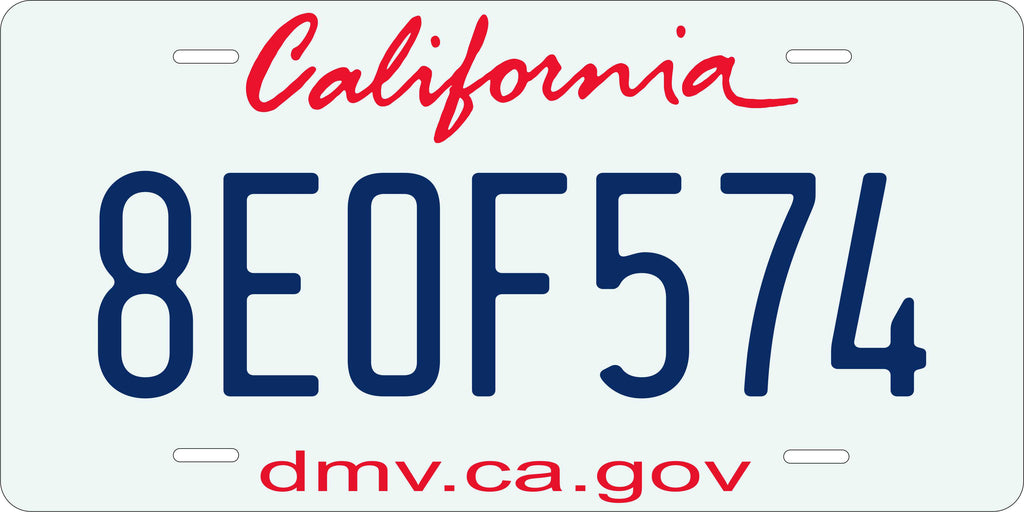 California USA 2011 License Plate Personalized Novelty Fun Car Bike Motorcycle