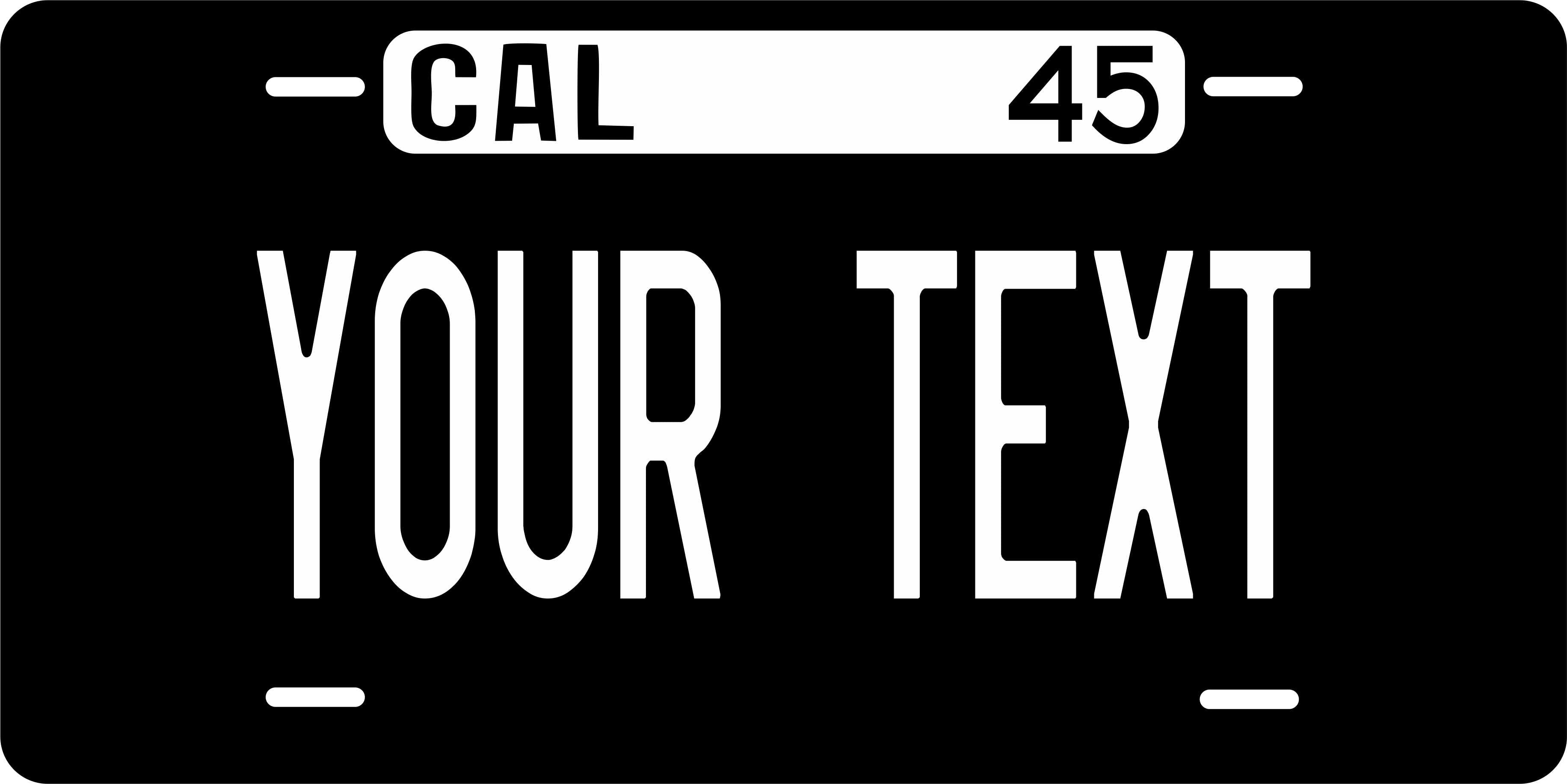 California USA 1945 License Plate Personalized Novelty Fun Car Bike Motorcycle