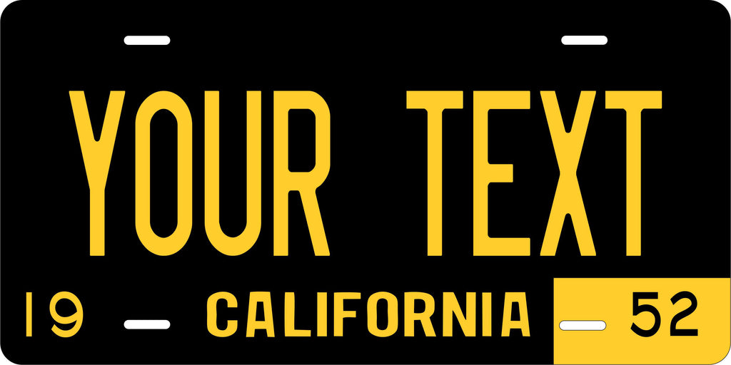 California USA 1952 License Plate Personalized Novelty Fun Car Bike Motorcycle