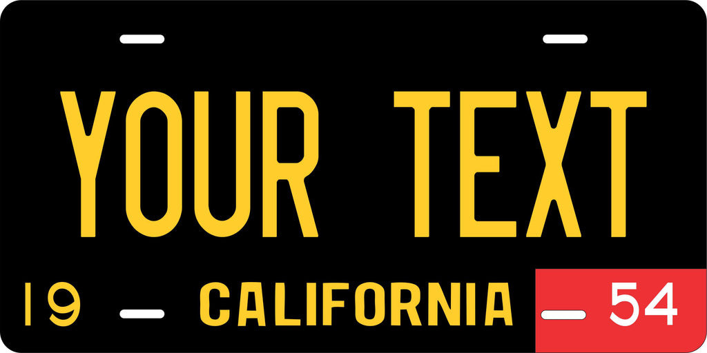 California USA 1954 License Plate Personalized Novelty Fun Car Bike Motorcycle