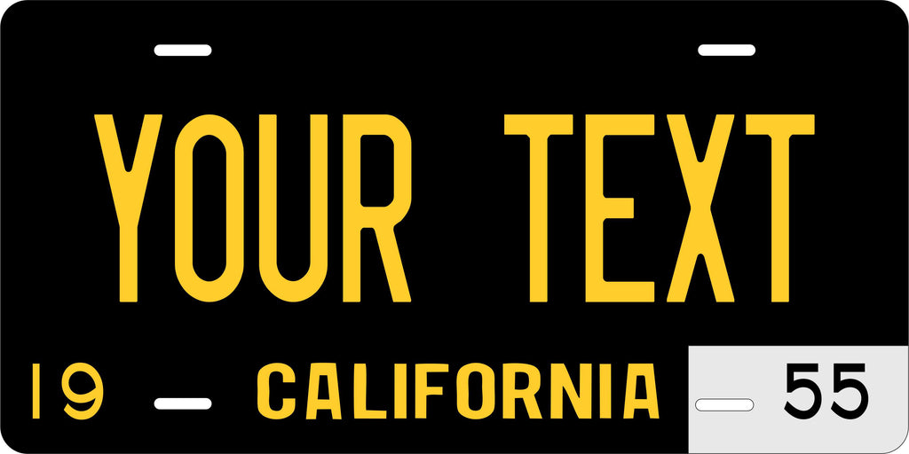 California USA 1955 License Plate Personalized Novelty Fun Car Bike Motorcycle