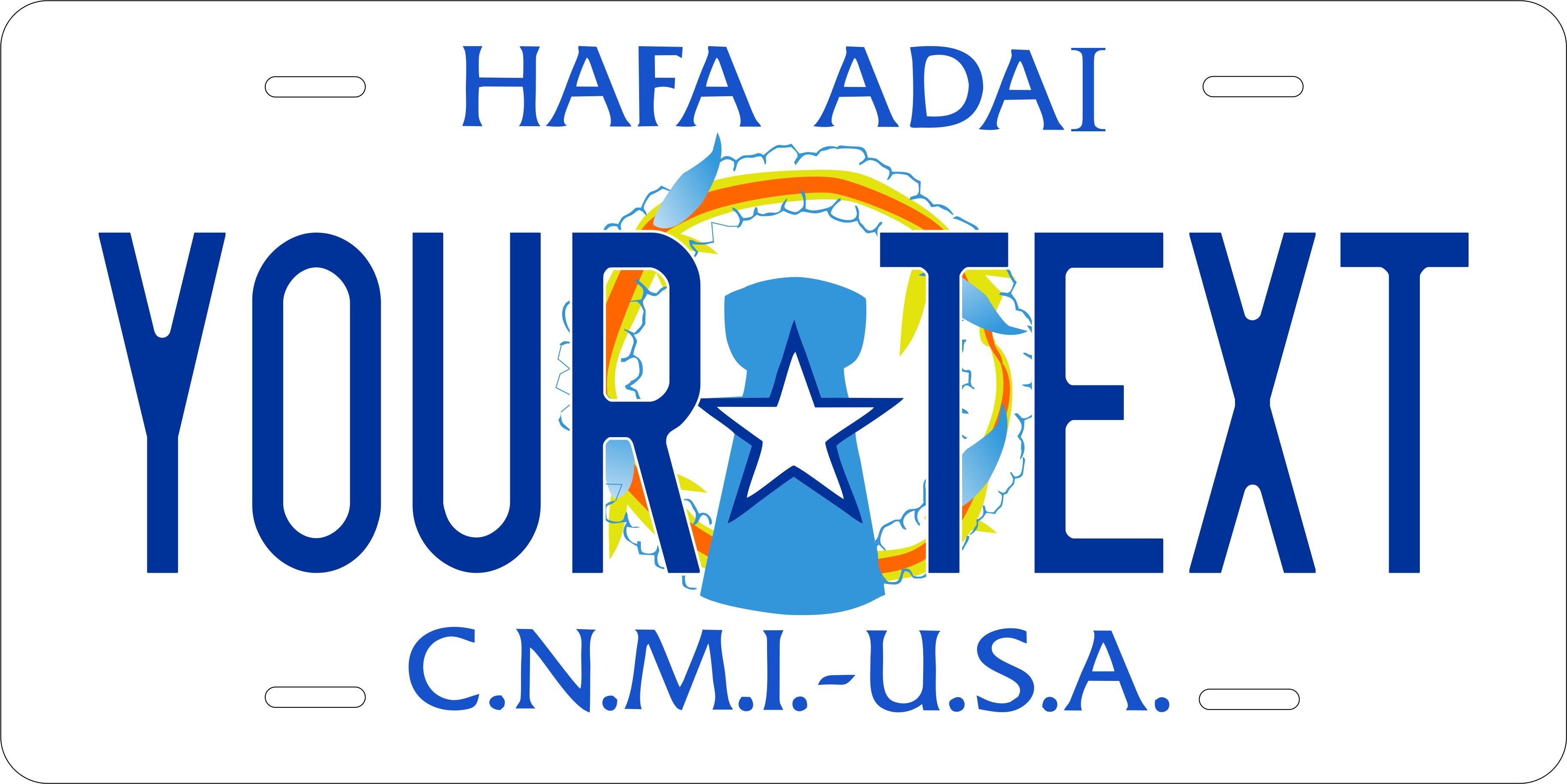 CNMI 1998 US Territory License Plate Personalized Novelty Fun Car Bike Motorcycle