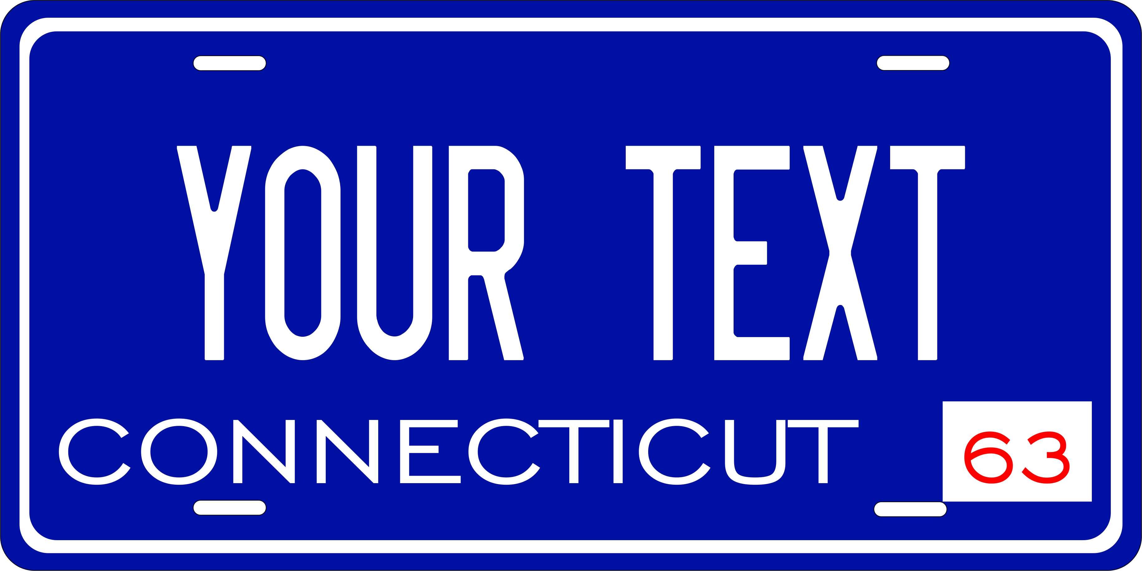 Connecticut 1963 License Plate Yellow personalized Novelty Fun Car Bike Motorcycle