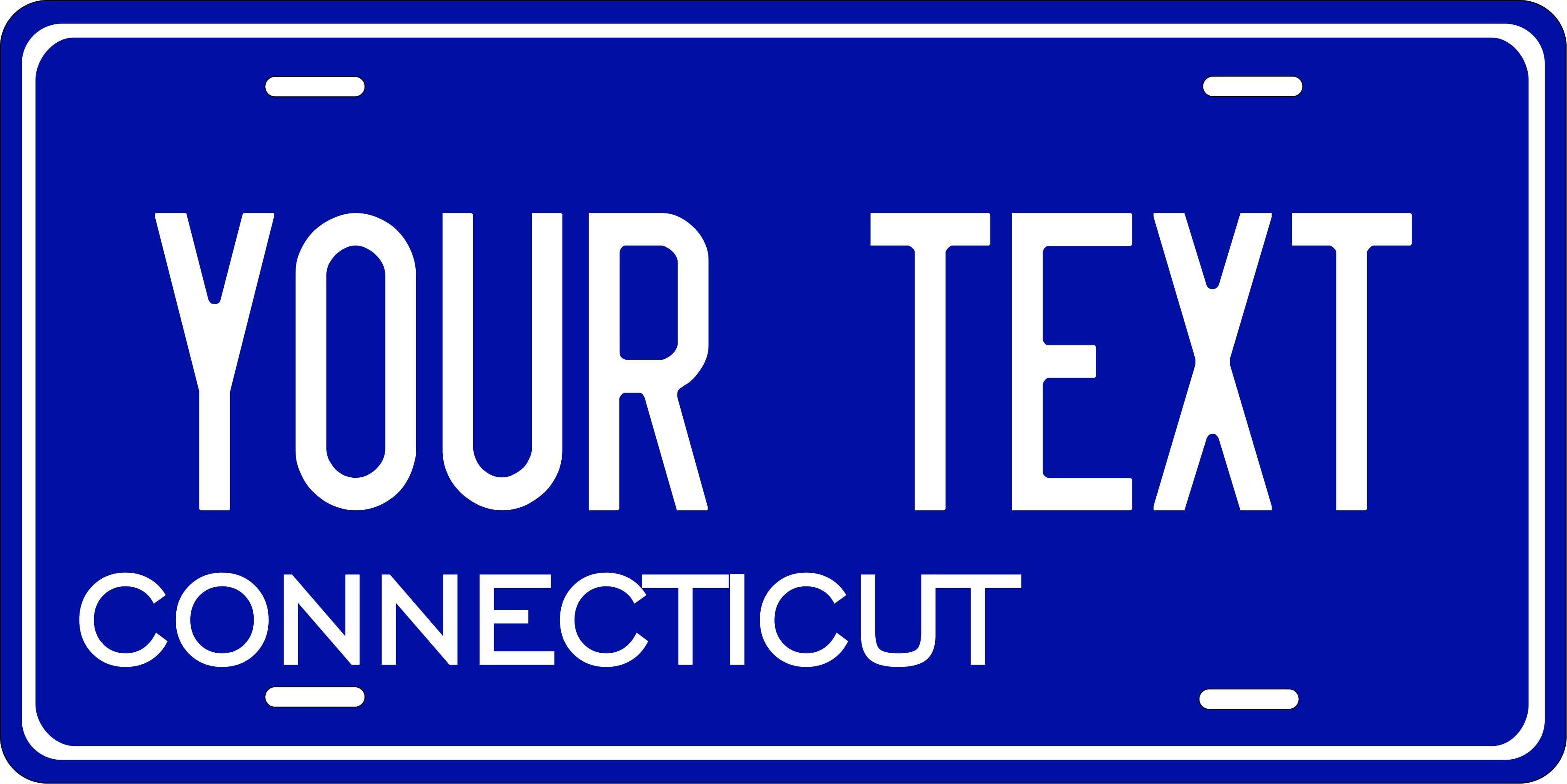 Connecticut 1971 License Plate Yellow personalized Novelty Fun Car Bike Motorcycle