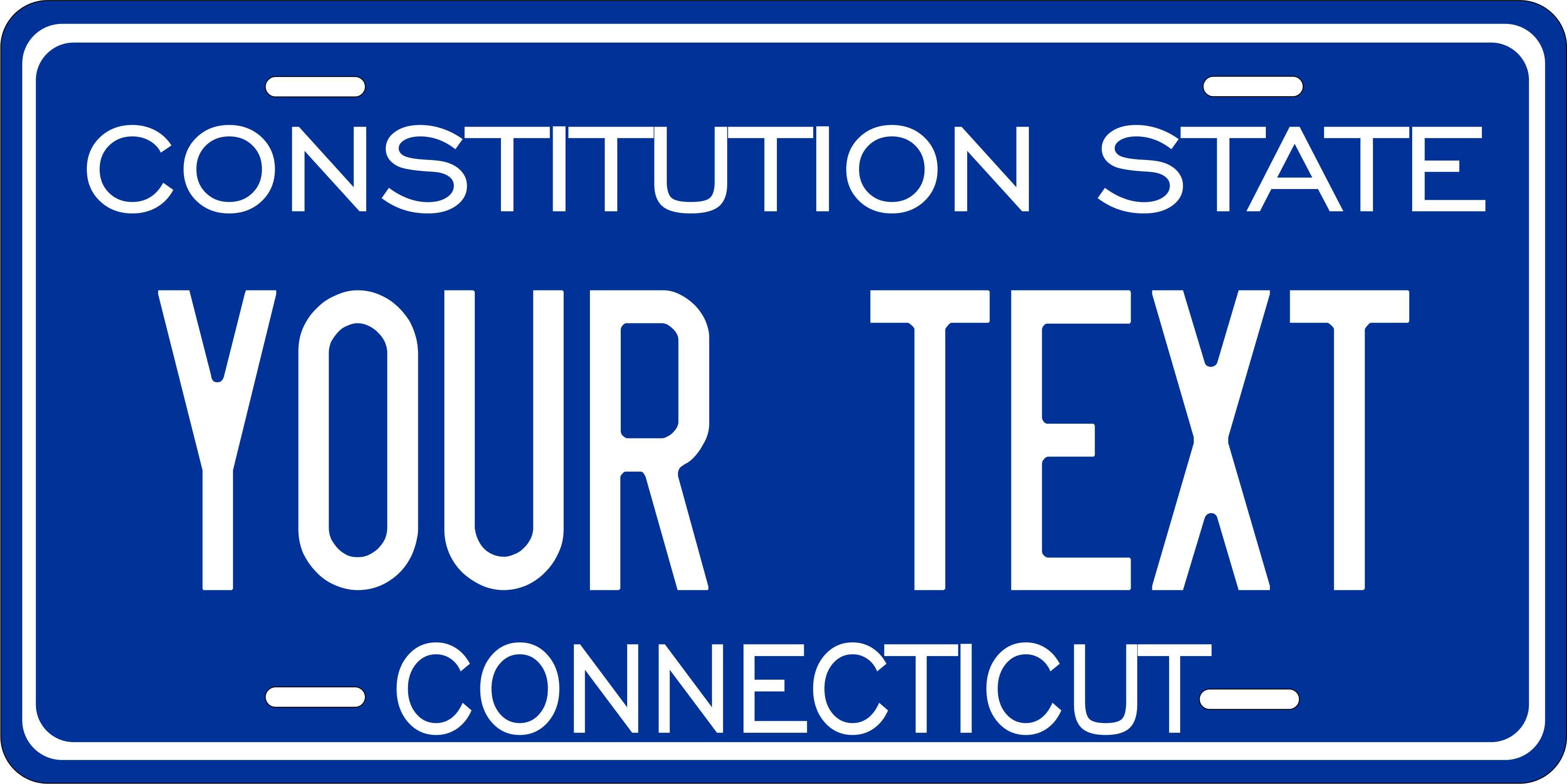 Connecticut 1980 License Plate Yellow personalized Novelty Fun Car Bike Motorcycle