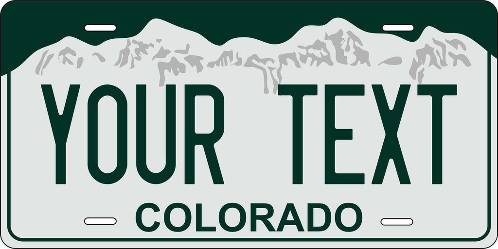 Colorado 2000 Mountain License Plate Custom Novelty Fun Car Bike Motorcycle