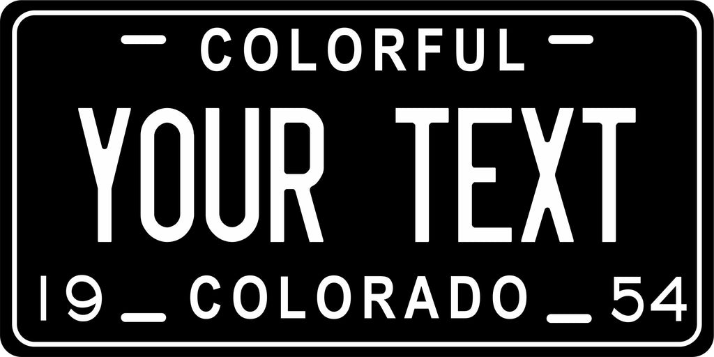 Colorado 1954 License Plate Personalized Novelty Fun Car Bike Motorcycle