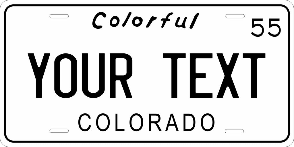 Colorado 1955 License Plate Personalized Novelty Fun Car Bike Motorcycle