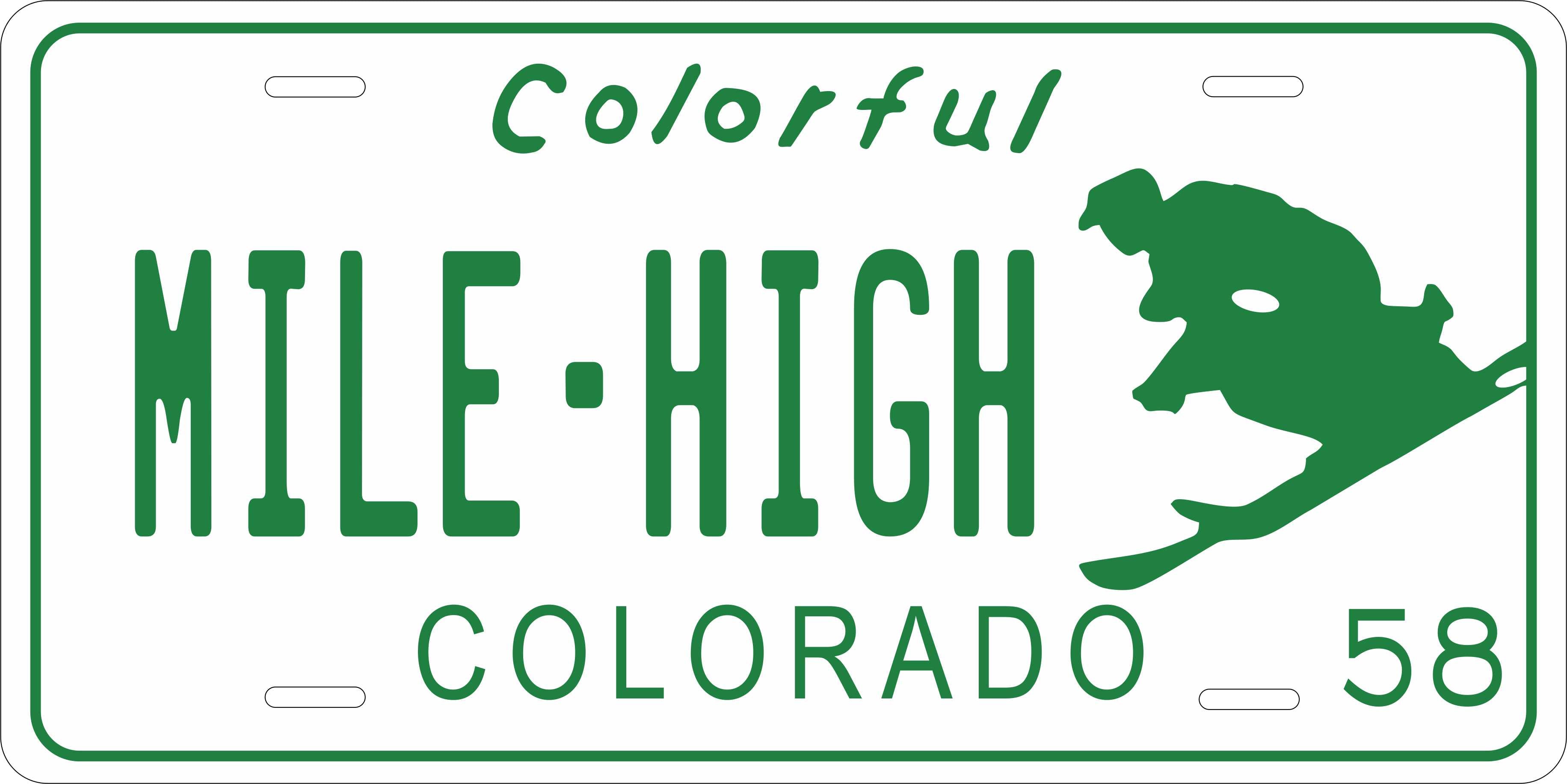 Colorado 1958 License Plate Personalized Novelty Fun Car Bike Motorcycle