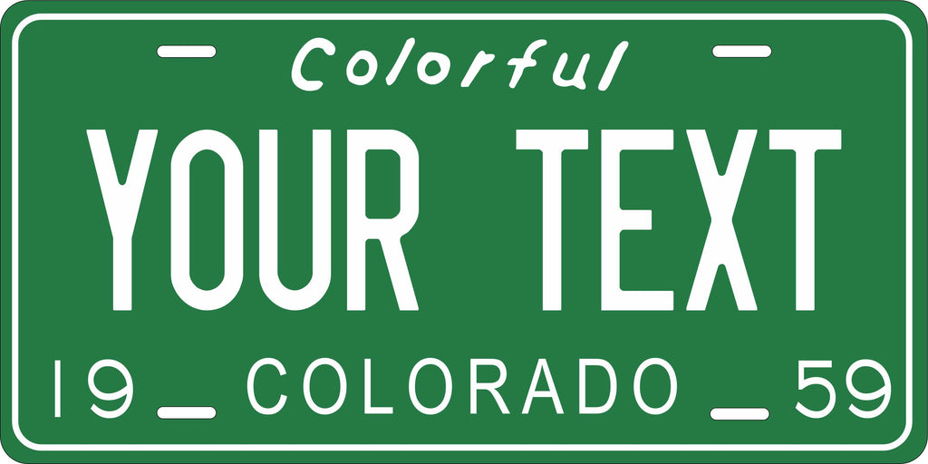 Colorado 1959 License Plate Personalized Novelty Fun Car Bike Motorcycle