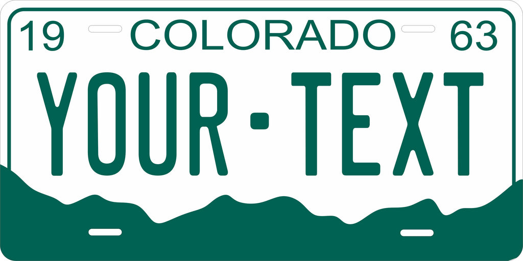 Colorado 1963 License Plate Personalized Novelty Fun Car Bike Motorcycle