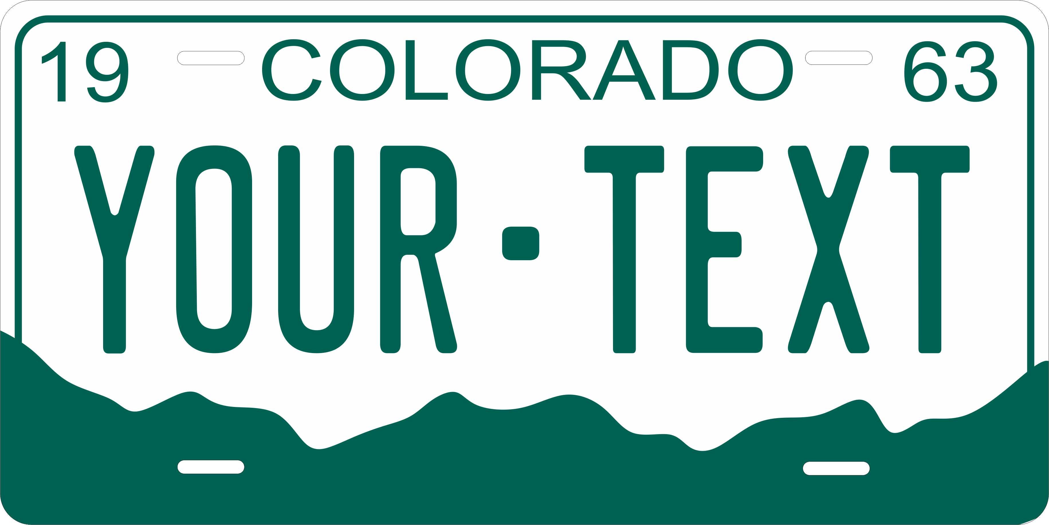 Colorado 1963 License Plate Personalized Novelty Fun Car Bike Motorcycle