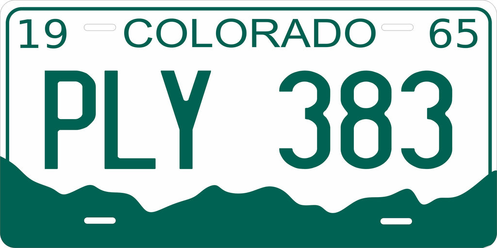 Colorado 1965 License Plate Personalized Novelty Fun Car Bike Motorcycle