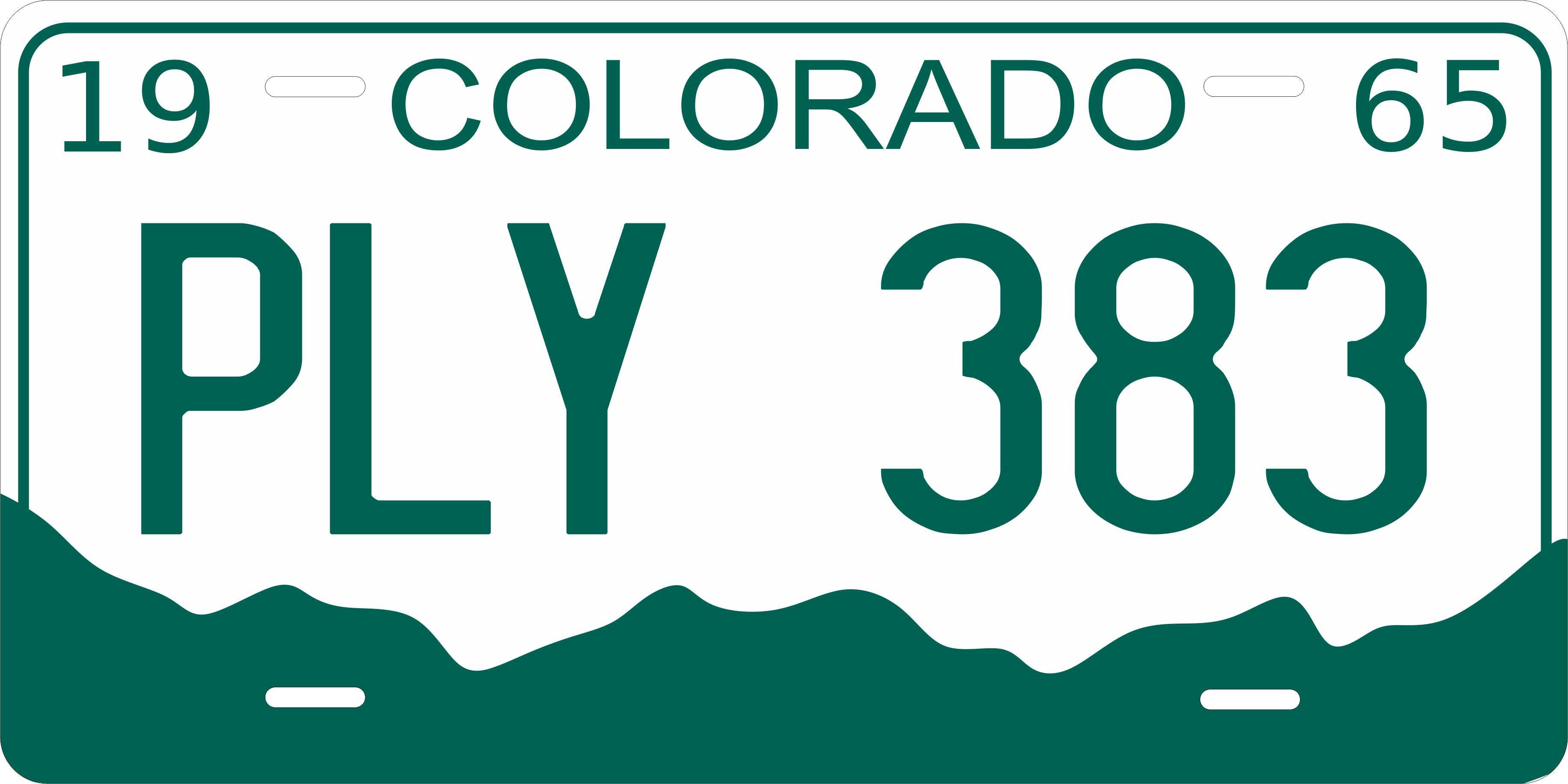 Colorado 1965 License Plate Personalized Novelty Fun Car Bike Motorcycle