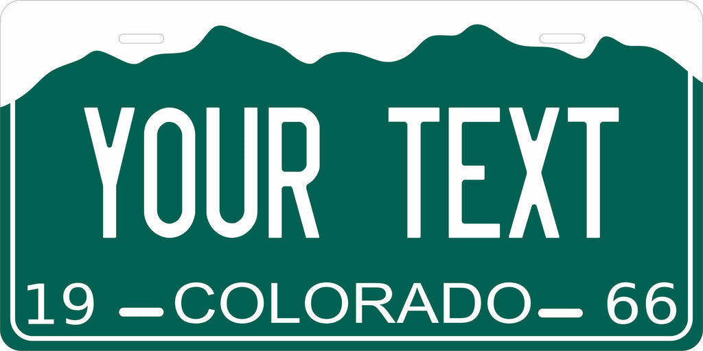 Colorado 1966 License Plate Personalized Novelty Fun Car Bike Motorcycle