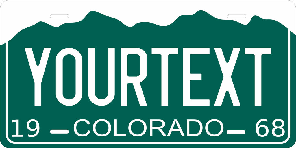 Colorado 1968 License Plate Personalized Novelty Fun Car Bike Motorcycle