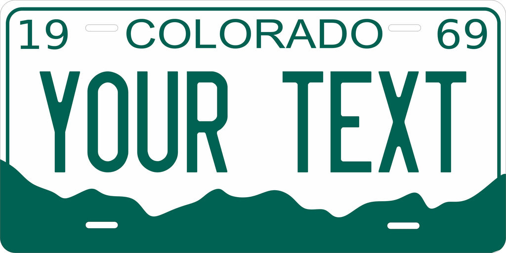 Colorado 1969 License Plate Personalized Novelty Fun Car Bike Motorcycle
