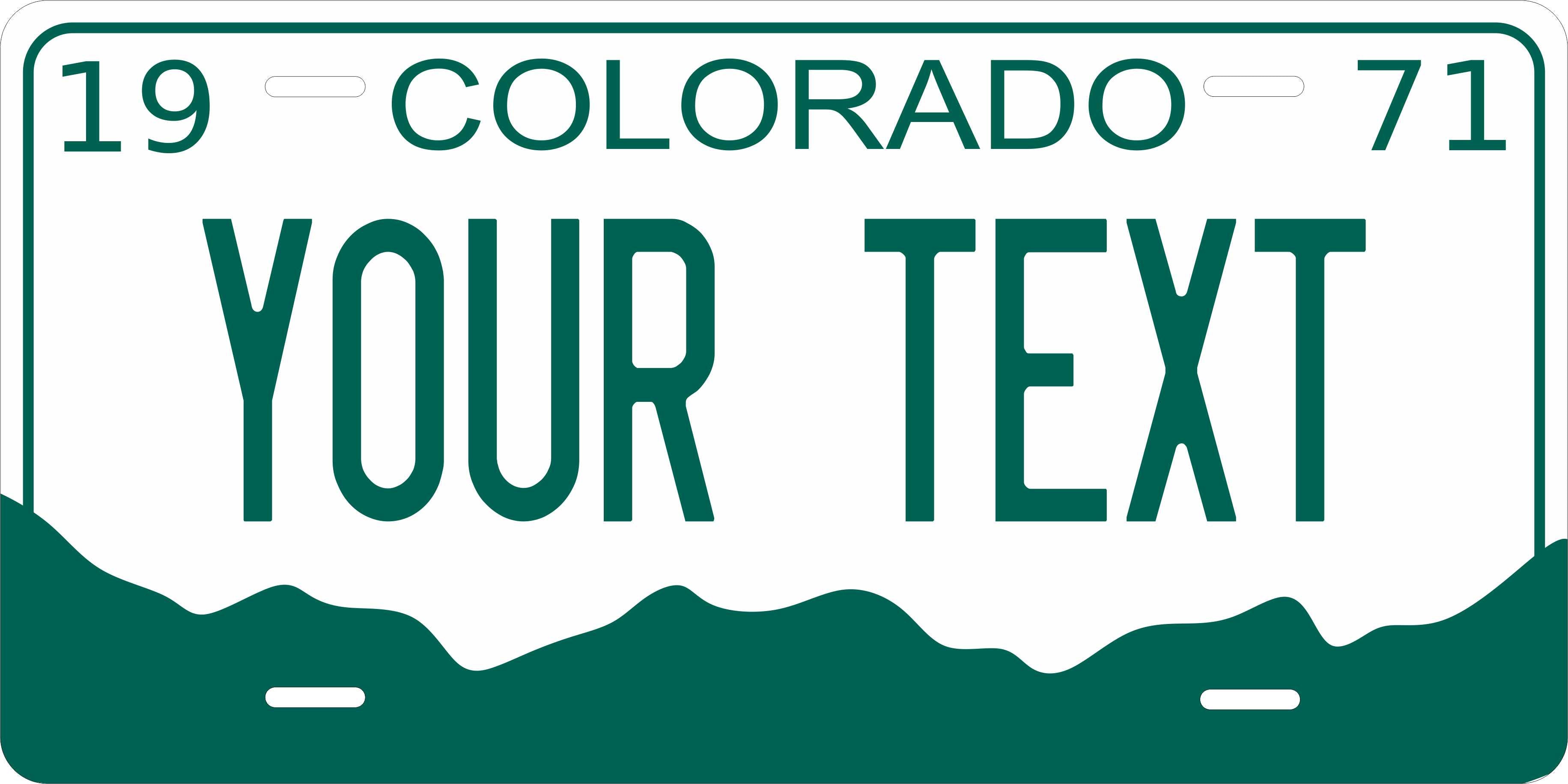 Colorado 1971 License Plate Personalized Novelty Fun Car Bike Motorcycle