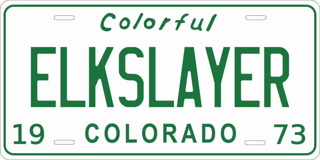 Colorado 1973 License Plate Personalized Novelty Fun Car Bike Motorcycle