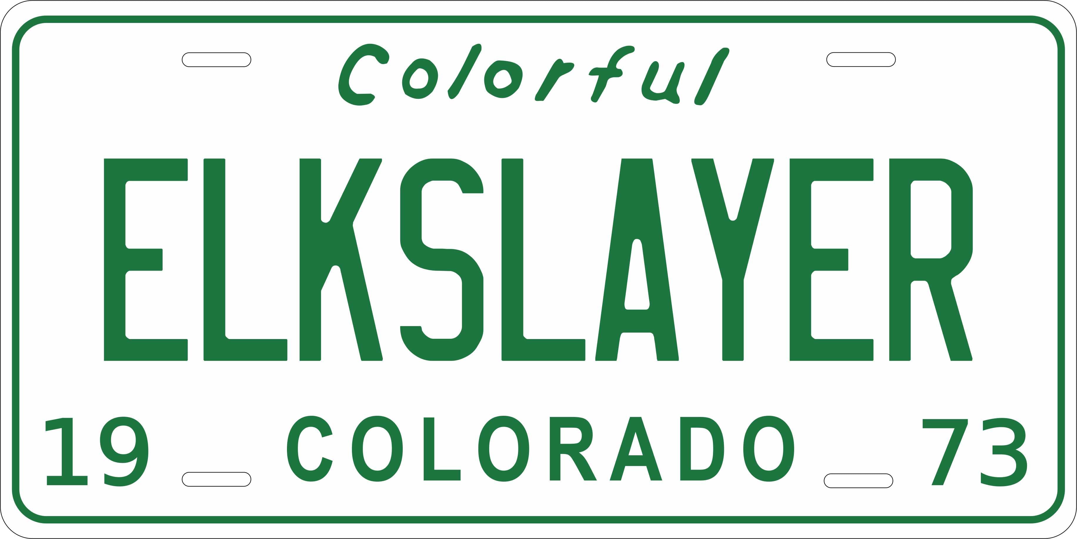 Colorado 1973 License Plate Personalized Novelty Fun Car Bike Motorcycle