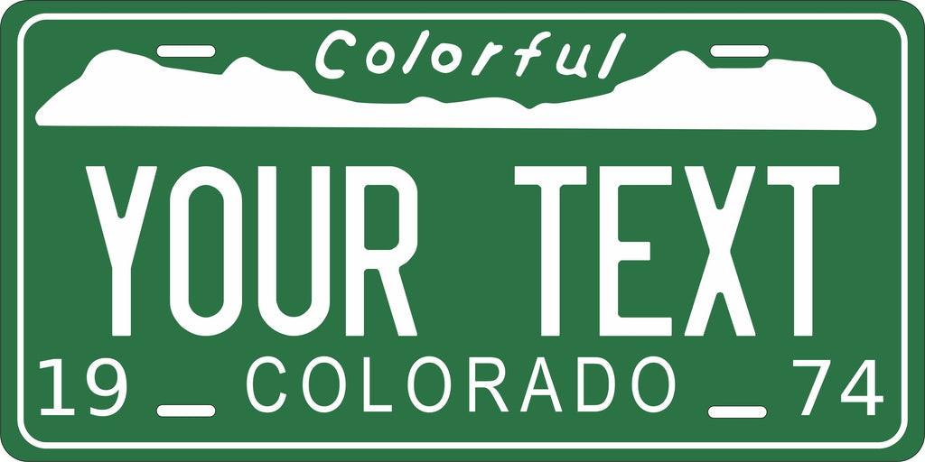 Colorado 1974 License Plate Personalized Novelty Fun Car Bike Motorcycle