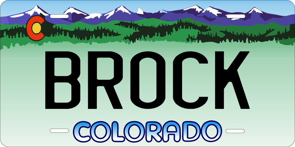 Colorado Snowcap License Plate Custom Novelty Fun Car Bike Motorcycle