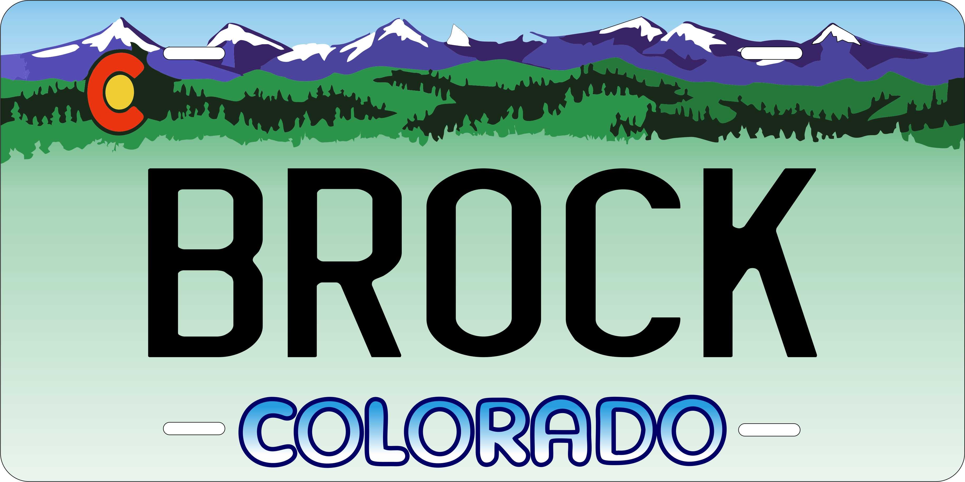 Colorado Snowcap License Plate Custom Novelty Fun Car Bike Motorcycle