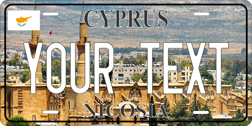 Nicosia Cyprus City License Plate personalized Novelty Fun Car Bike Motorcycle