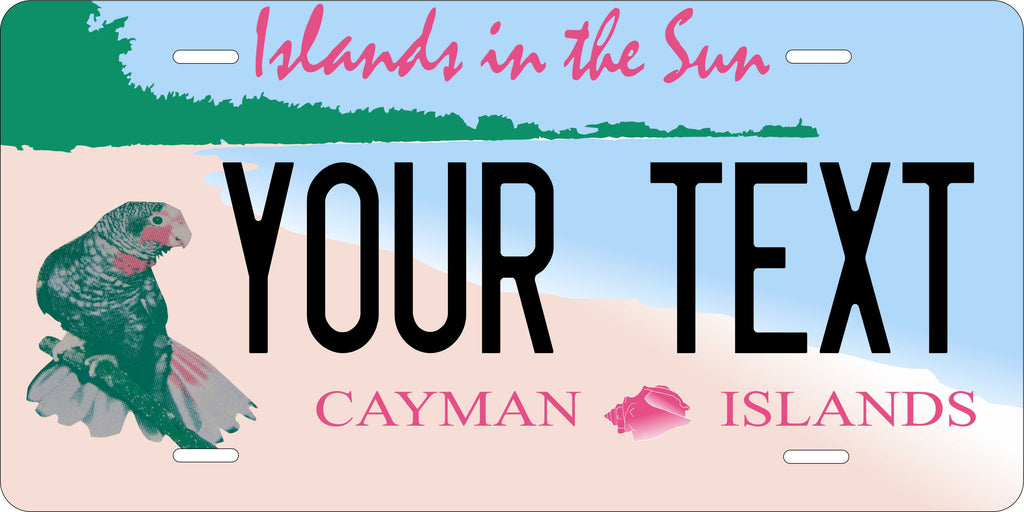 Cayman Parrot CARI License Plate Custom Novelty Car Bike Motorcycle