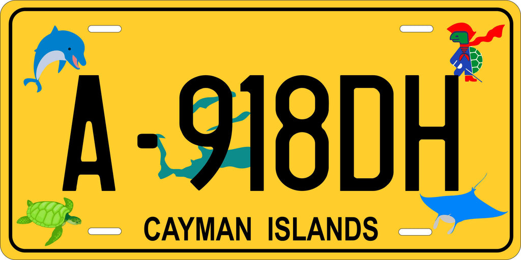 Cayman Fish CARI License Plate Custom Novelty Car Bike Motorcycle