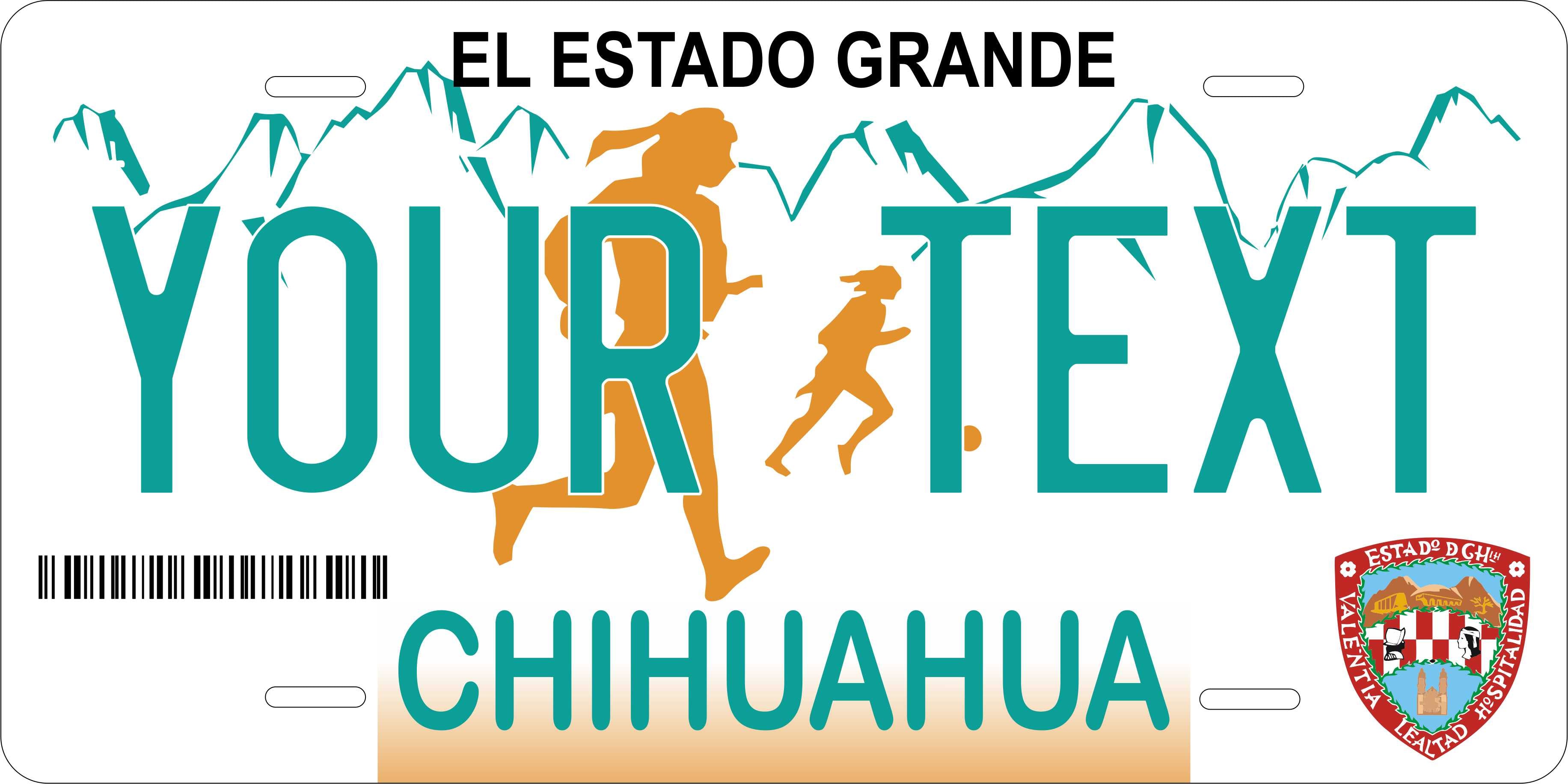 Chihuahua 2000 Mexico CA License Plate Personalized Novelty Fun Car Bike Motorcycle