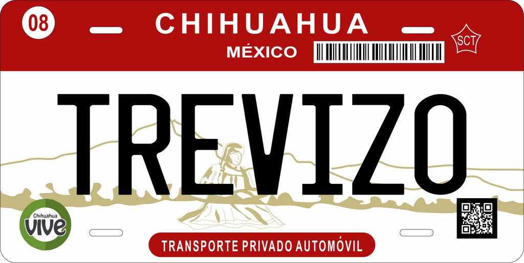 Chihuahua 2016 Mexico CA License Plate Personalized Novelty Fun Car Bike Motorcycle