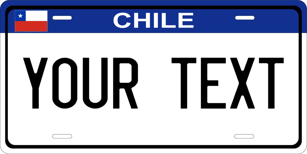 Chile Blue CSA License Plate Custom Novelty Car Bike Motorcycle