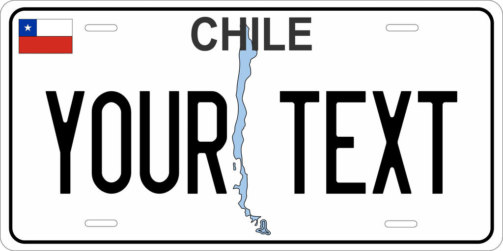 Chile Map CSA License Plate Custom Novelty Car Bike Motorcycle