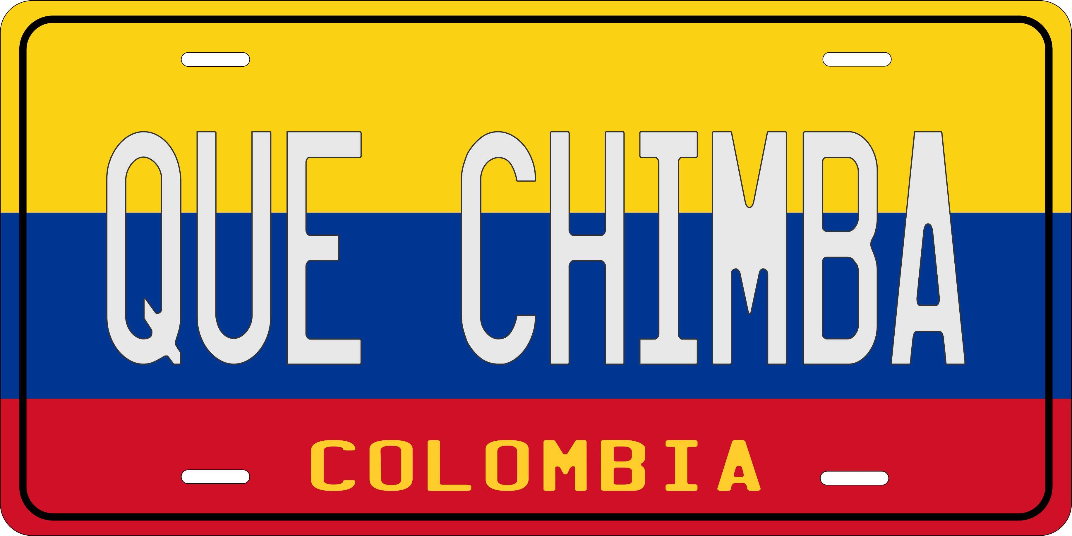Colombia Flag  CSA License Plate Custom Novelty Car Bike Motorcycle