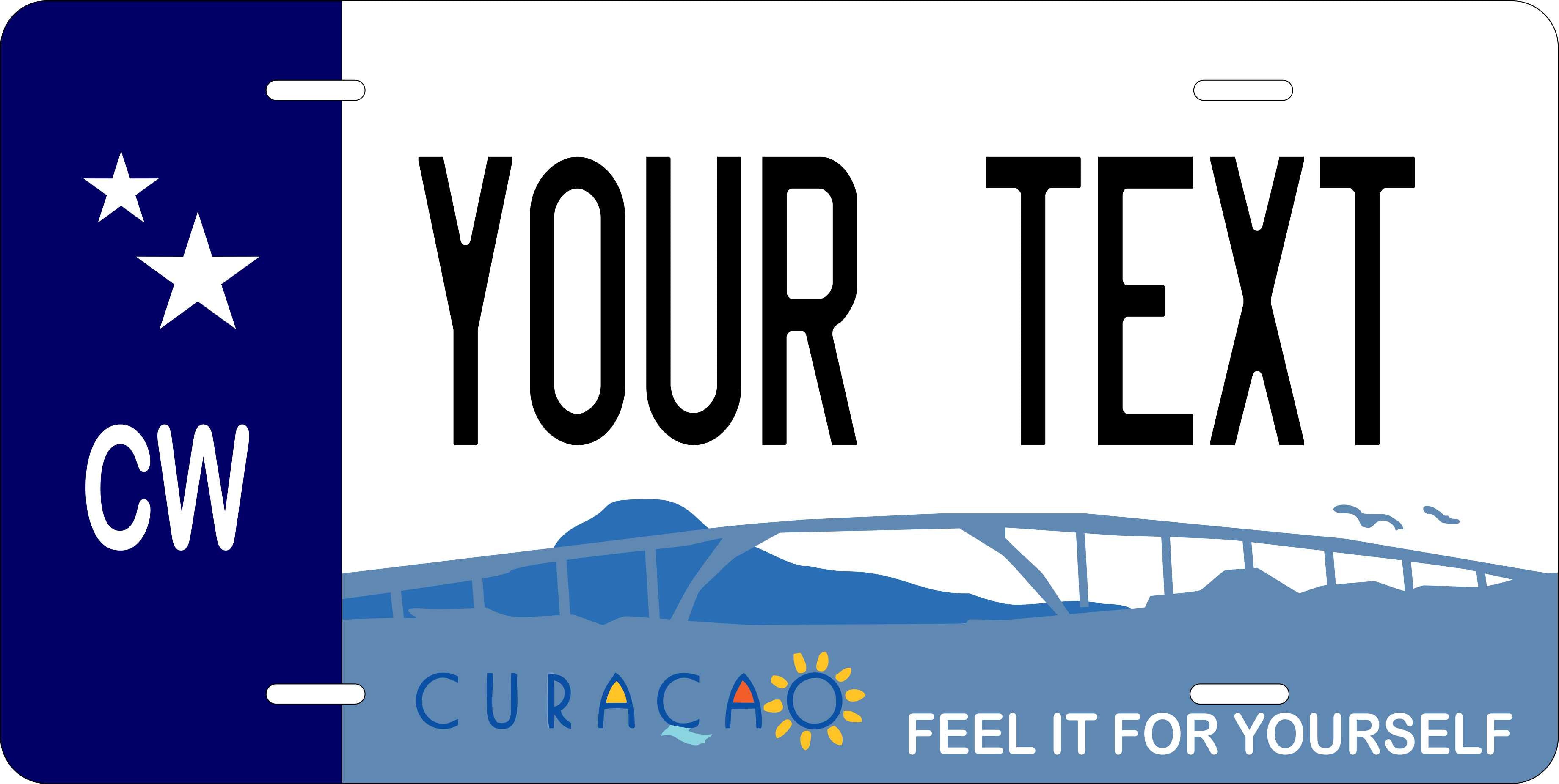 Curacao Bridge CARI License Plate Custom Novelty Car Bike Motorcycle