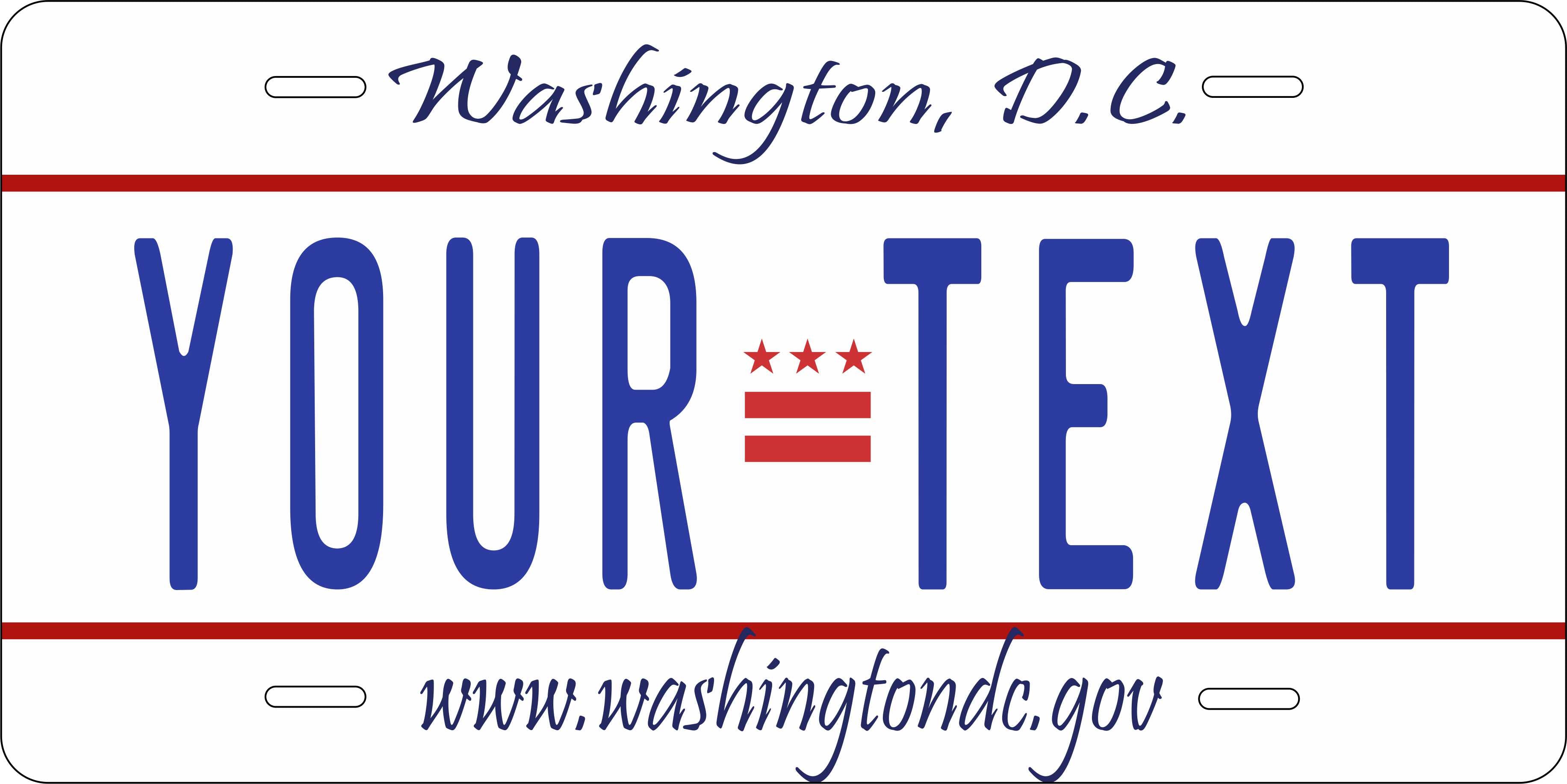 DC Washington 2002 License Plate personalized Novelty Fun Car Bike Motorcycle