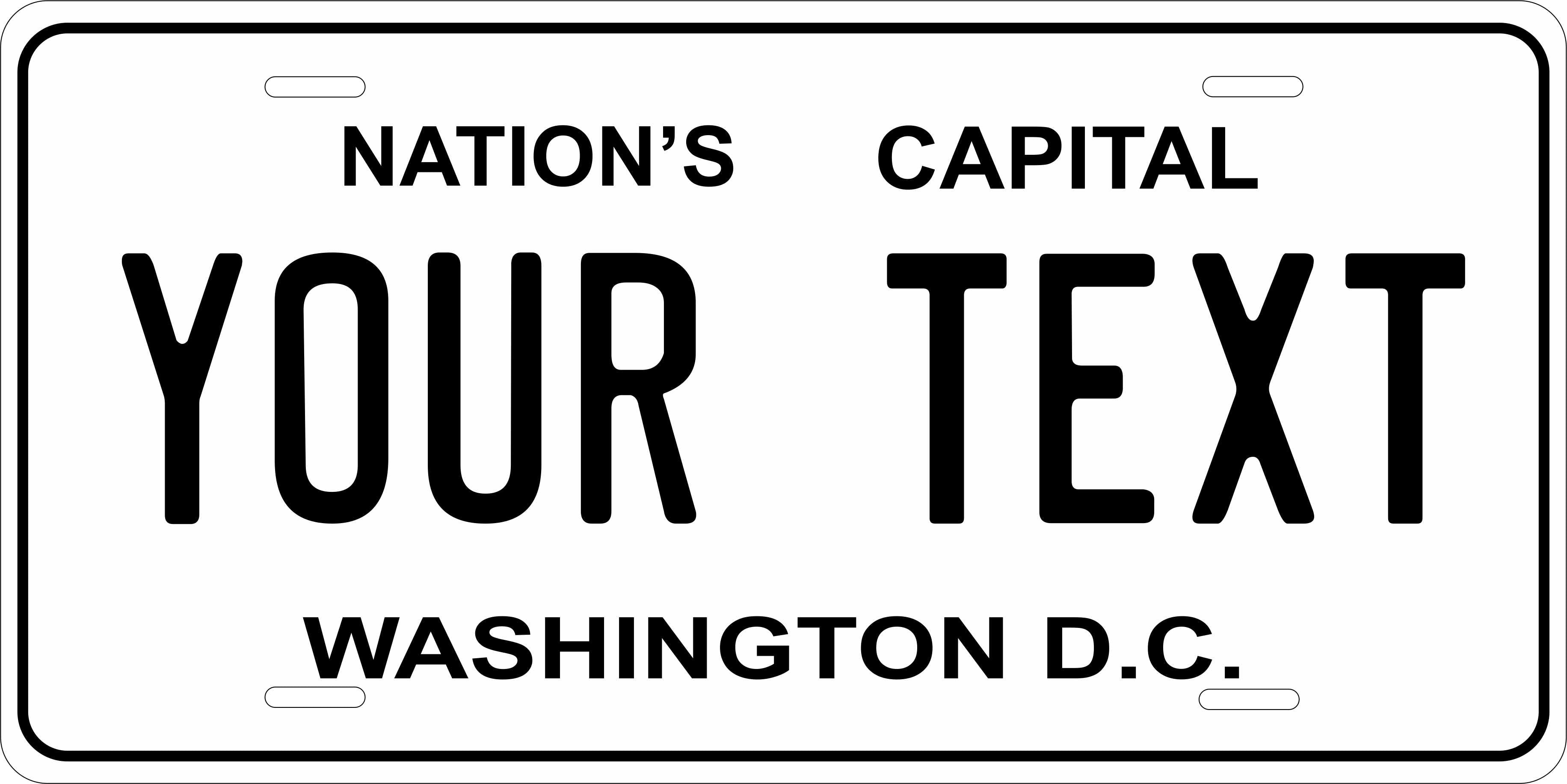 DC Washington 1969-74 License Plate personalized Novelty Fun Car Bike Motorcycle