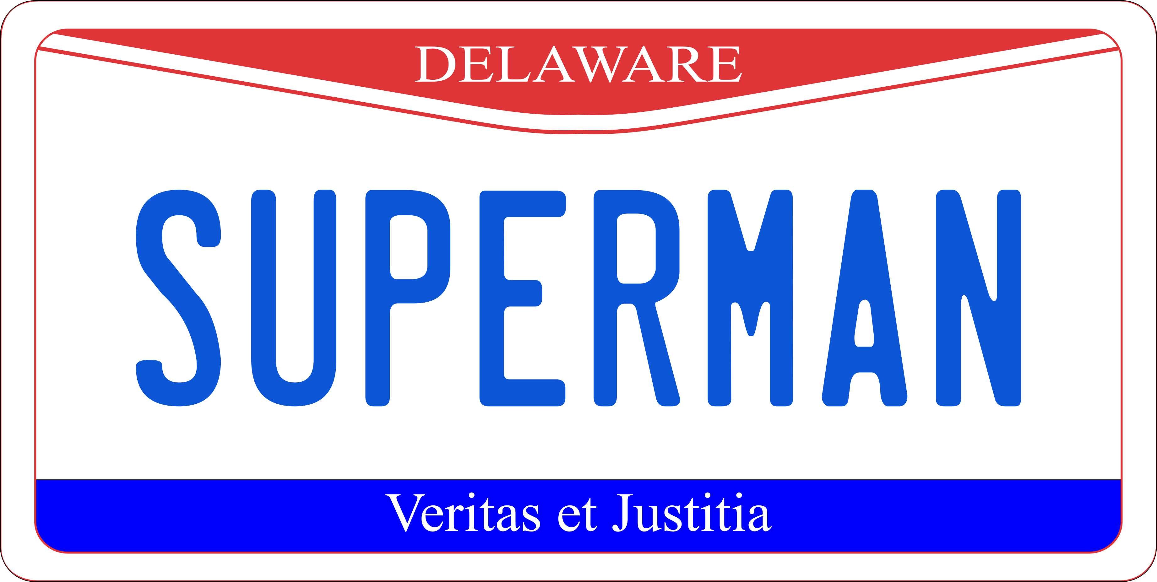 Delaware White  License Plate Yellow personalized Novelty Fun Car Bike Motorcycle
