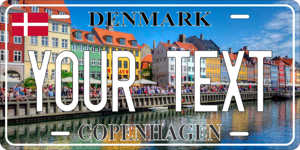 Copenhagen Denmark City License Plate personalized Novelty Fun Car Bike Motorcycle