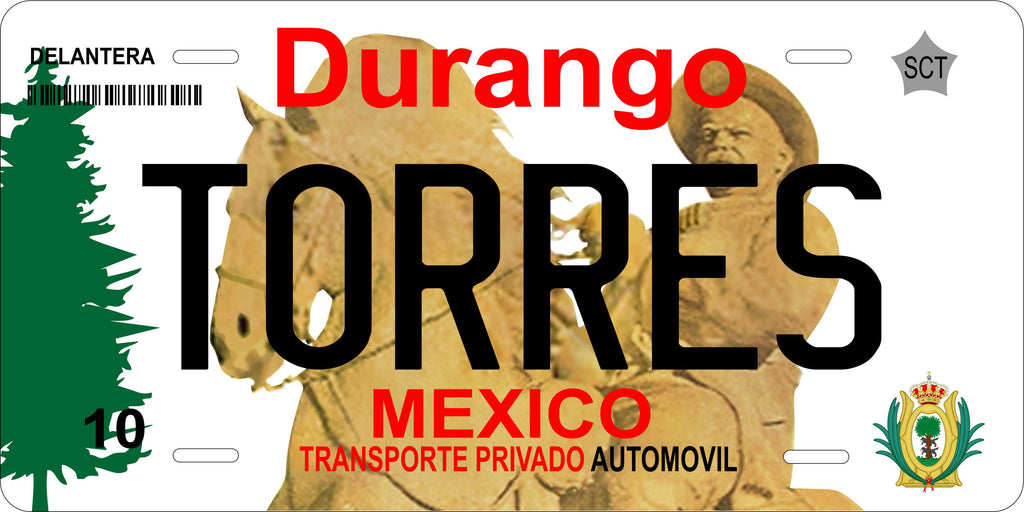 Durango 2006 Mexico CA License Plate Personalized Novelty Fun Car Bike Motorcycle