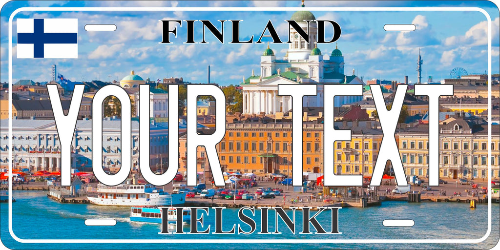 Helsinki Finland City License Plate personalized Novelty Fun Car Bike Motorcycle