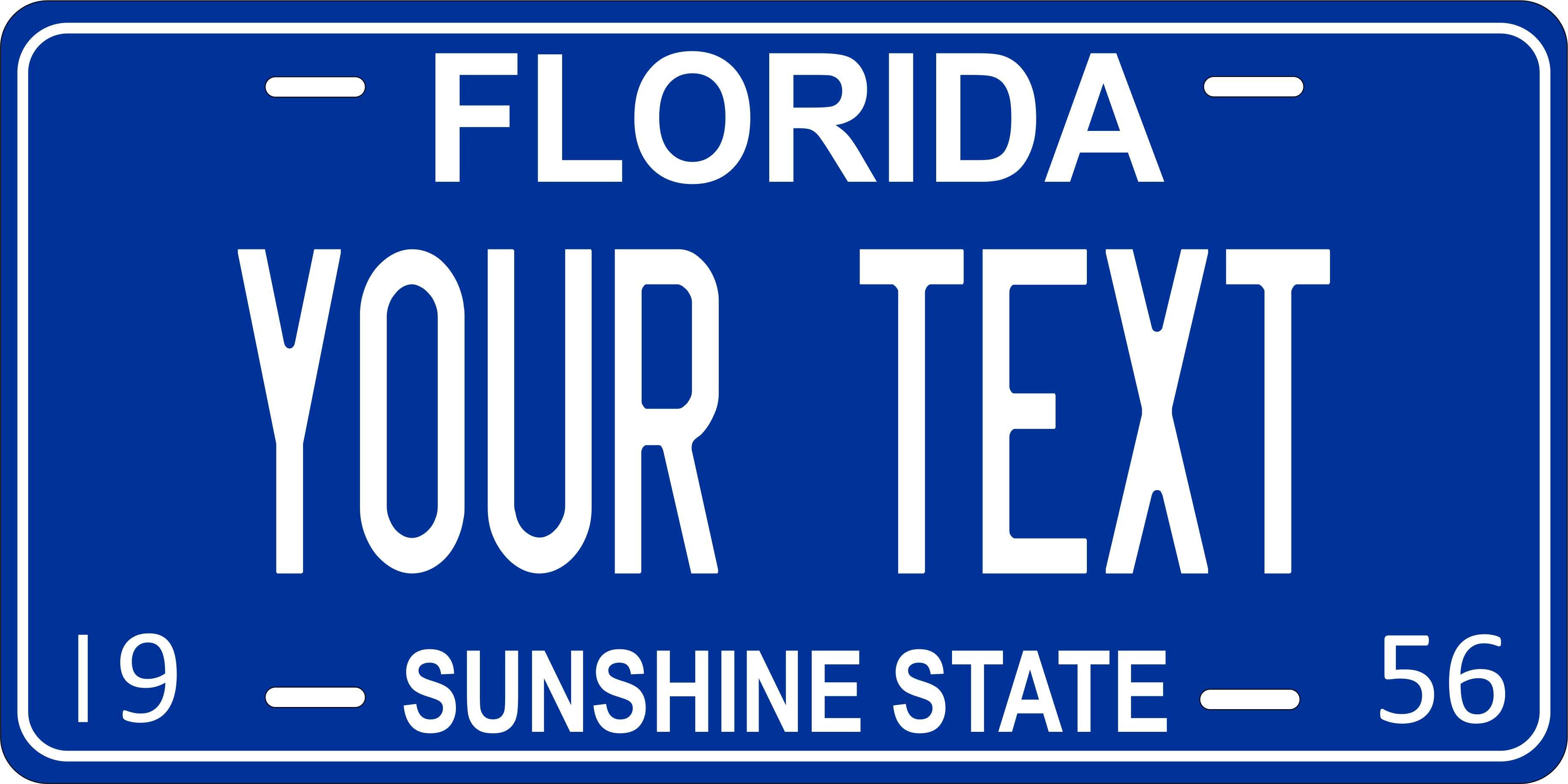 Florida 1956 License Plate Personalized Novelty Fun Car Bike Motorcycle