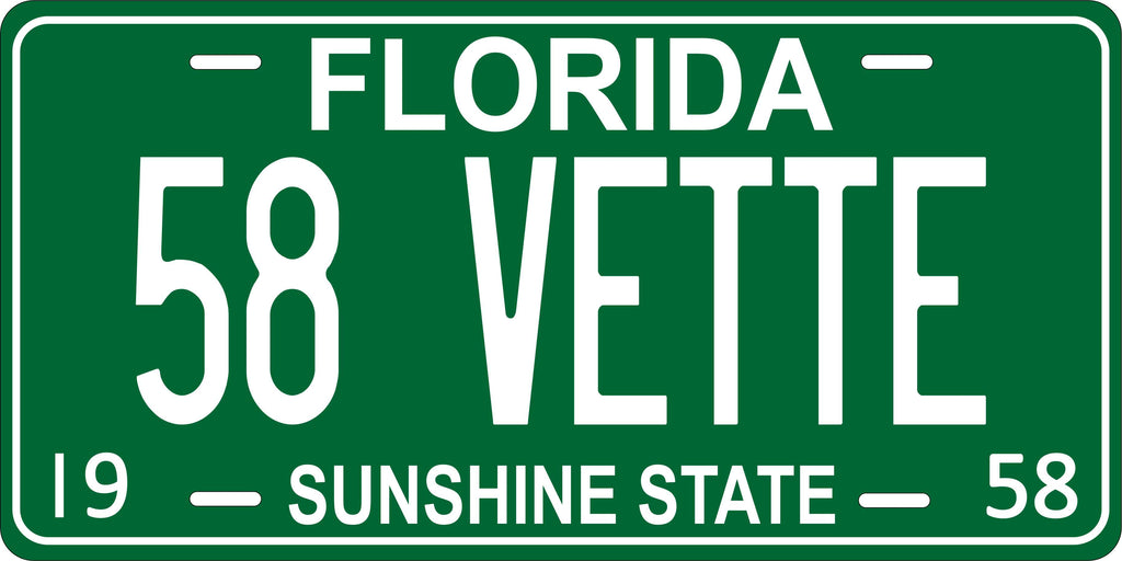 Florida 1958 License Plate Personalized Novelty Fun Car Bike Motorcycle
